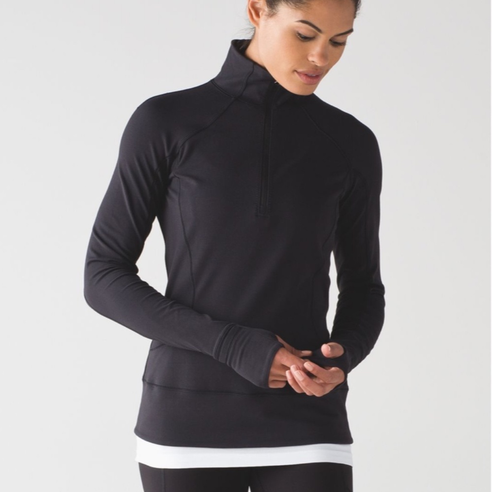 Lululemon Rush Hour Half-Zip Pullover in Black - 8